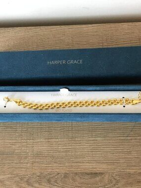 Harper Grace 18k Gold Plated Bracelet Brand New in Teal Blue Gift Box